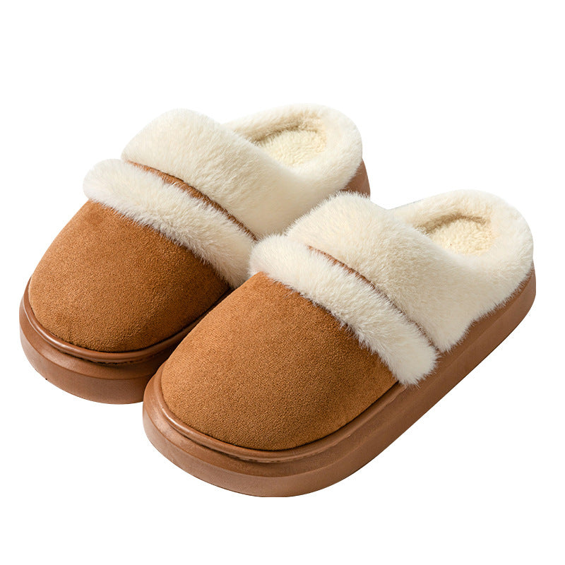 fluffy Warm Cotton Slippers For Women
