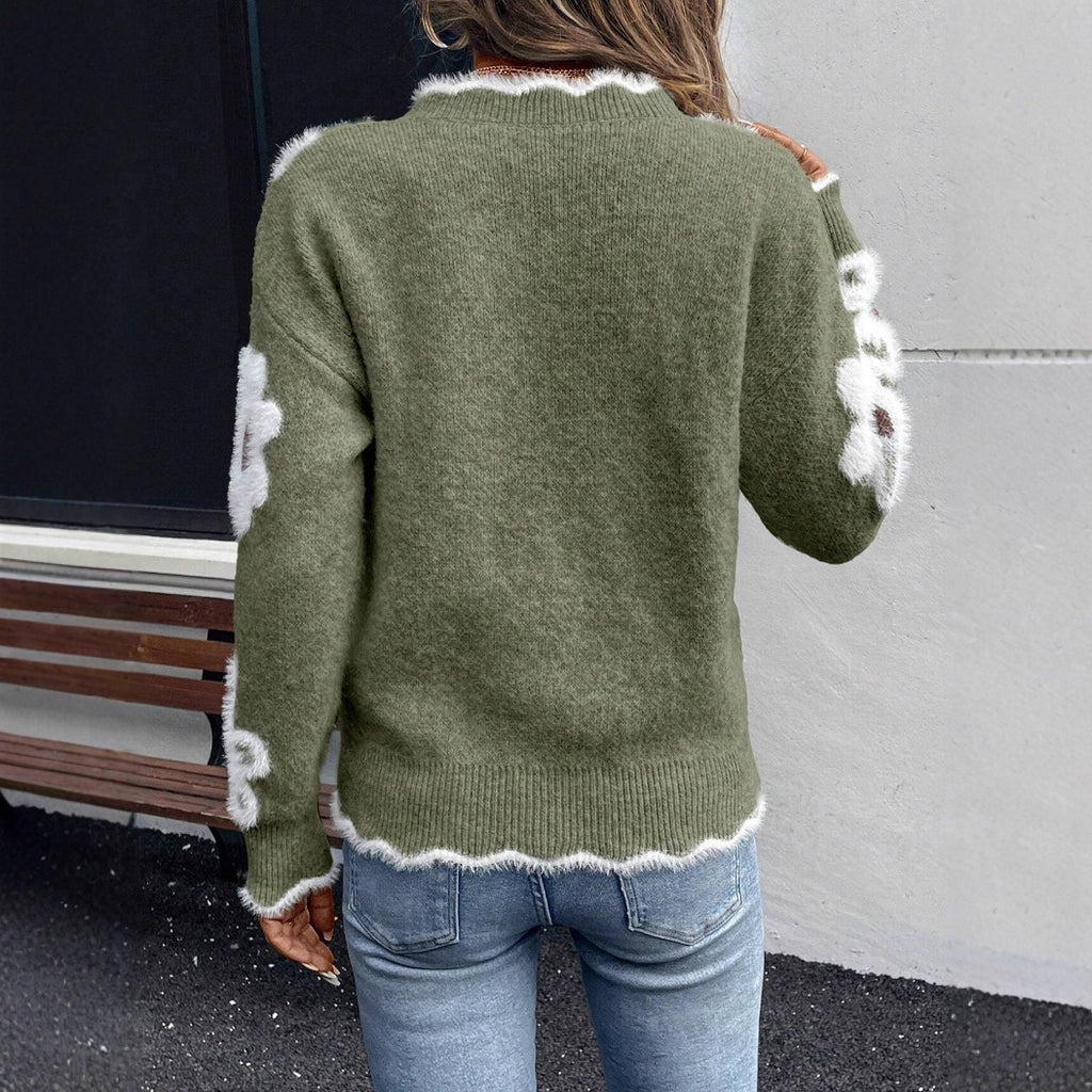 Women's long sleeve shirt (flower)