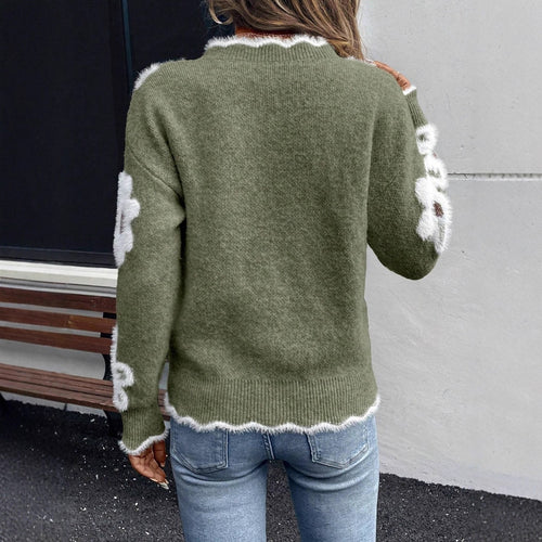 Women's long sleeve shirt (flower)